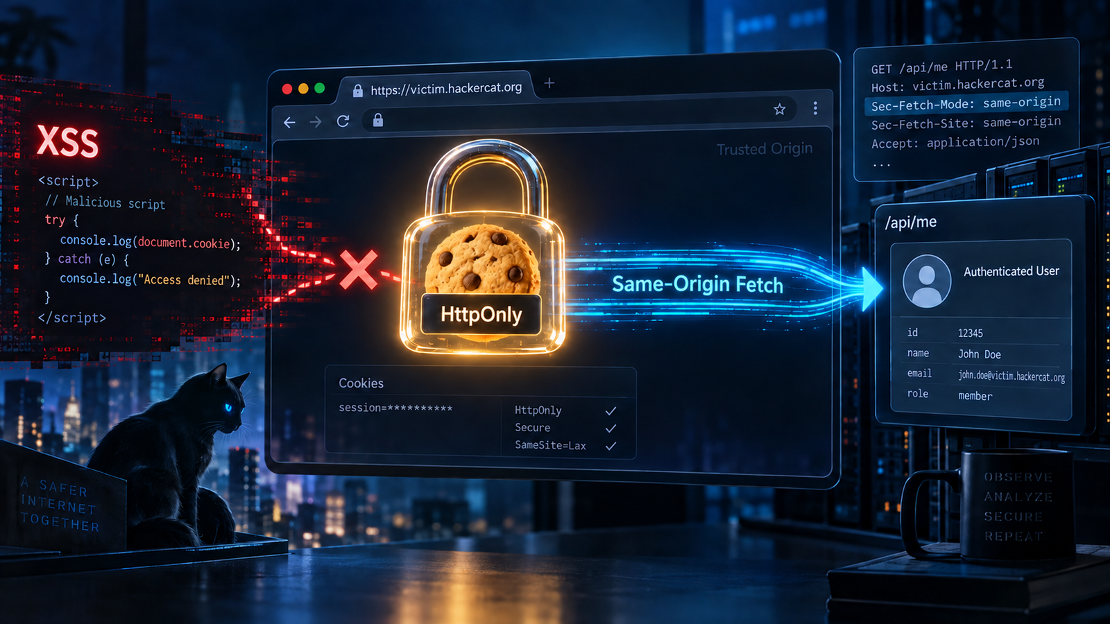 Read more about the article 記一次 XSS 使用 Same-Origin Fetch 繞過 HttpOnly cookie的技巧(延伸加上WAF Bypass)